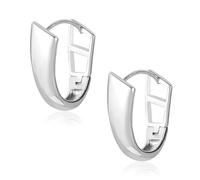 ASH'S CHOICE Chunky Hoop Earring for Women, 14K Gold Oval Hoop Earrings 925 Sterling Silver Small Cartilage Huggie Hoop Earring Elegant Lightweight Thick Water Drop Oval Hoop Earrings for Women