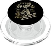 Ash's Gym Boxing MMA Retro Design for the Name Ash PopSockets PopGrip for MagSafe