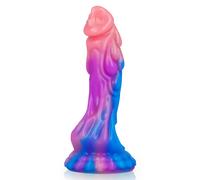 Ashtar Galaxy Explorer Realistic Human-Form Dildo, Size 18.5 cm x 7.5 cm , Color Purple & Pink
