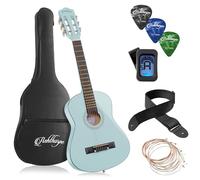 Ashthorpe 30-inch Beginner Acoustic Guitar Package (Light Blue), Basic Starter Kit w/Gig Bag, Strings, Strap, Tuner, Picks