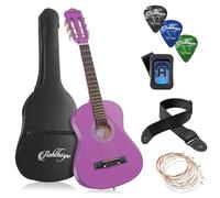 Ashthorpe 30-inch Beginner Acoustic Guitar Package (Purple), Basic Starter Kit w/Gig Bag, Strings, Strap, Tuner, Picks