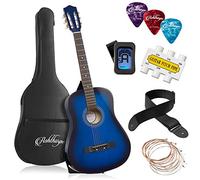 Ashthorpe 38-inch Beginner Acoustic Guitar Package (Blue), Kids Basic Starter Kit w/Gig Bag, Strings, Strap, Tuner, Pitch Pipe, Picks