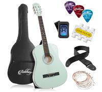Ashthorpe 38-inch Beginner Acoustic Guitar Package (Mint Green), Basic Starter Kit w/Gig Bag, Strings, Strap, Tuner, Picks