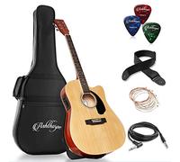 Ashthorpe Full-Size Cutaway Thinline Acoustic-Electric Guitar Package - Premium Tonewoods - Natural