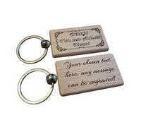 Ashton and Finch 18th Birthday Keyring - Personalised Engraved Design