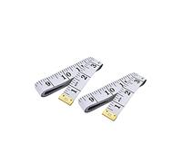 Ashton and Finch 2-Pack Dual-Sided Body Tape Measure - 150cm/60" Sewing and Tailoring Essential, White