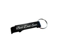 Ashton and Finch Best Dad Ever Bottle Opener Keyring - Engraved Metal Design Black