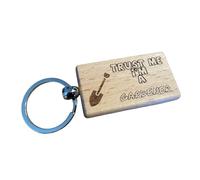 Ashton and Finch Gardener Keyring Gift - Wooden Laser Engraved Key Ring Keychain
