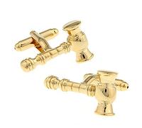Ashton and Finch Gold Plated Gavel Cufflinks - Novelty Judge, Lawyer, and Masonic Gifts & Presents for Men Him - Stylish Cufflinks for Legal Professionals