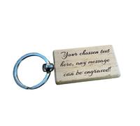 Ashton and Finch Personalised Keyring - Custom Engraved Text Design