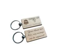 Ashton and Finch Police Officer Keyring Personalised - Custom Engraved Gift for Law Enforcement - Ideal for Police Officers