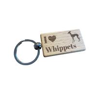 Ashton and Finch Scottish Terrier Dog Keyring Wooden Engraved Breed Design Keychain
