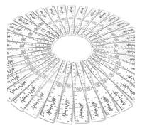 Ashton and Wright - 6 Inch / 15cm Rulers - Shatter Resistant - Class Pack of 50 - Transparent Clear
