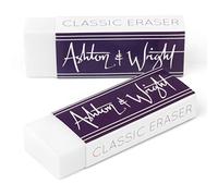 Ashton and Wright - Classic Eraser - Latex Free Plastic Rubber - Pack of 2 White