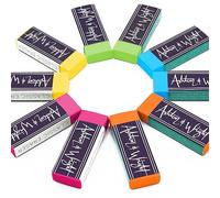 Ashton and Wright - Classic Eraser - Latex Free Plastic Rubber (Tropical Neon, Pack of 10)