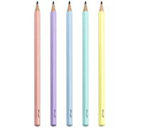 Ashton and Wright - Classic HB Graphite Pencils - Pastel Coloured Barrels - Pack of 5