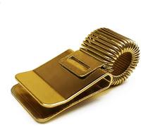 Ashton and Wright Metal Pen Clip Holder for Notebook/Clipboard/Journal/Diary - Ideal For Doctors/Nurses/Foremans/Office - Single - Gold
