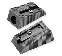 Ashton and Wright Metal Sharpener | Pencil Sharpeners | Ideal for School, Office, Work, Home Stationery (Antique Silver, Single Hole)
