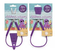 Ashton and Wright - Self-Opening Scissors with Protective Guard - Purple - Ambidextrous - Pack of 2