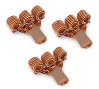 Ashton and Wright Triple Metal Pen Holder with Pocket Clip - Ideal for Doctors/Nurses/Pilots - [Pack of 3] - Rose Gold