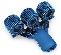 Ashton and Wright - Triple Metal Pen Holder with Pocket Clip - Ideal for Doctors/Nurses/Pilots - Single - Blue