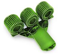 Ashton and Wright - Triple Metal Pen Holder with Pocket Clip - Ideal for Doctors/Nurses/Pilots - Single - Green