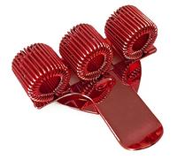 Ashton and Wright - Triple Metal Pen Holder with Pocket Clip - Ideal for Doctors/Nurses/Pilots - Single - Red