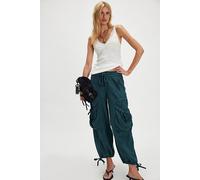 Ashton Full-Length Parachute Pants at Free People in Seamoss, Size: Large - female