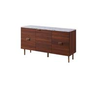 Teamson Home Ashton Large Wooden Sideboard Cabinet With 4 Drawers And Door Brown, Brown