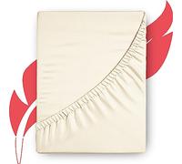 Ashton Luxury Egyptian Cotton Twin XL Deep Pocket Fitted Sheet - 1000-Thread-Count Soft Sateen Extra Long Staple Sheet - Fits upto 18" Deep Mattress - Ivory