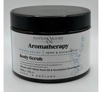 Ashton & Moore Body Care Collection, Aromatherapy Bath Set with Body Wash, Body Scrub and Bath Soap, 250ml, White, for Adults (Hemp & Eucalyptus Body Scrub 500g)