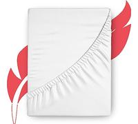 Ashton Sheets 100% Egyptian Cotton 1000 Thread Count, White King Fitted Sheet with Elastic All Around, Soft & Silky Sateen Weave - Fits Mattress Upto 18 inches