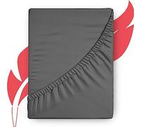 Ashton Sheets Luxury Egyptian Cotton Twin XL Deep Pocket Fitted Sheet - 1000-Thread-Count Twin XL Fitted Sheet, Soft Sateen Extra Long Staple XL Twin Fitted - Fits Upto 18" Deep Mattress - Dark Grey