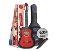 Ashton SPCG44 Full-Size Classical Guitar Starter Pack - Red