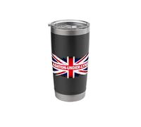 Ashton-Under-Lyne UK British Flag Stainless Steel Insulated Tumbler
