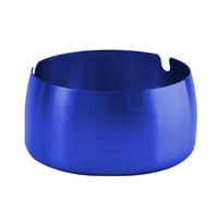 Ashtray 7/8/9cm Round Stainless Steel Cigarette Ashtray Portable Tabletop Metal Windproof Anti-drop Home Decoration(Blue M)