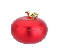 Ashtray, Apple Shape, Metal Aluminum Alloy, Windproof Ashtray Suitable for Indoor or Outdoor (Red)