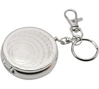 Ashtray bin,Ash holder,Metal Cigarette box,Cigarette Holders Cigarette Butt Bucket Portable Pocket Ashtray Vehicle Cigarette Ashtray Mini Stainless Steel Ashtray with Key Chain,Sier,Size