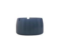 Ashtray Blue Lacquered Ashtray Stainless Steel Ashtray Metal Desktop Ashtray for Room Living Room Office Outside Garden Bar Cafe Hotel etc. Ashtray On The Table(Large)