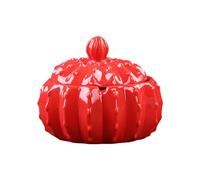 Ashtray Ceramic Creative Cute With Lid,Windproof For Indoor And Outdoor Use,Portable Modern For Smokers,Tabletop