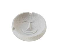 Ashtray Ceramic White Round Cameo,Home Decor,Portable Modern Cigar Outdoor Indoor Desktop Smoking Home Office Fashion