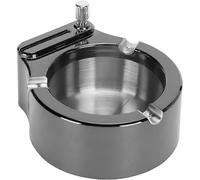 Ashtray Cigar Ashtray Stainless Steel Ashtray Ten Thousand Match Lighter Men Smokers Gifts Simple Stylish Indoor Outdoor Patio Home Office