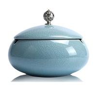 Ashtray,Creative Ceramic Cigarette Tabletop Smoking Modern Ashtrays Cigar Car Ash Tray Holder Cup with Lid Premium Windproof Outdoor e to Empty