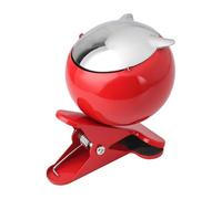 Ashtray Creative Metal Ashtray Ornaments With Clip Anti-fall Multi-function Living Room Ashtrays Anti-flying Ash Decorations(Red)