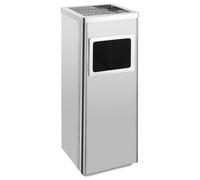 vidaXL Ashtray Dustbin Hotel 45 L Stainless Steel