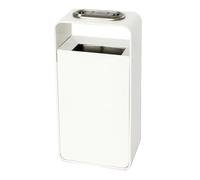 Ashtray for Outdoor Painting Process, Stand Ashtray Top Deepens Smoke Extinguishing Space, Large Capacity Solid Base(White), Litobnx, White,