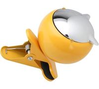 Ashtray for outdoors, for the garden, wind subber balcony, terrace, for clamps, storm mug with clamp function, outdoor, clamping bowl, ashtray with lid (Color : Yellow)