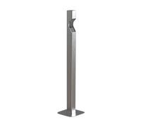 ashtray for outside patio Outdoor Commercial Vertical Cigarette Butt Collection Bucket Stainless Steel Ash Pillar ashtray for weed(Silver)