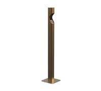 ashtray for outside patio Outdoor Commercial Vertical Cigarette Butt Collection Bucket Stainless Steel Ash Pillar ashtray for weed(Gold)