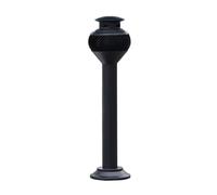 ashtray for outside patio Outdoor Public Stainless Steel Ash Pillar, Multiple Smoke Vent Ash Column ashtray for weed(Black)